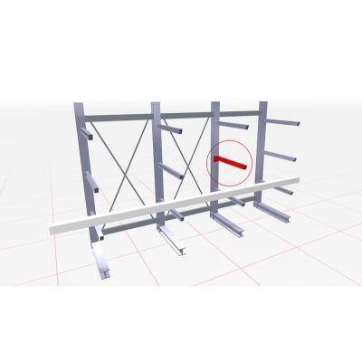 K 6000 Kragarm IPE 160 für IPE 240 - 330 mit Vorr. für Steckstift, 1750 mm, Maximallast 1650 kg, RAL 3000