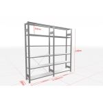 MULTIplus-Pack Fachbodenregal 2 Felder 6 Ebenen 300 mm