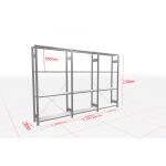 MULTIplus-Pack Fachbodenregal 3 Felder 4 Ebenen 300 mm