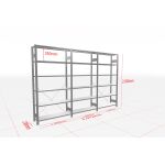 MULTIplus-Pack Fachbodenregal 3 Felder 6 Ebenen 300 mm