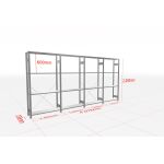 MULTIplus-Pack Fachbodenregal 4 Felder 4 Ebenen 300 mm