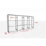 MULTIplus-Pack Fachbodenregal 4 Felder 4 Ebenen 400 mm