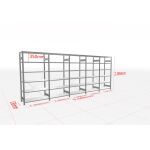 MULTIplus-Pack Fachbodenregal 5 Felder 6 Ebenen 500 mm